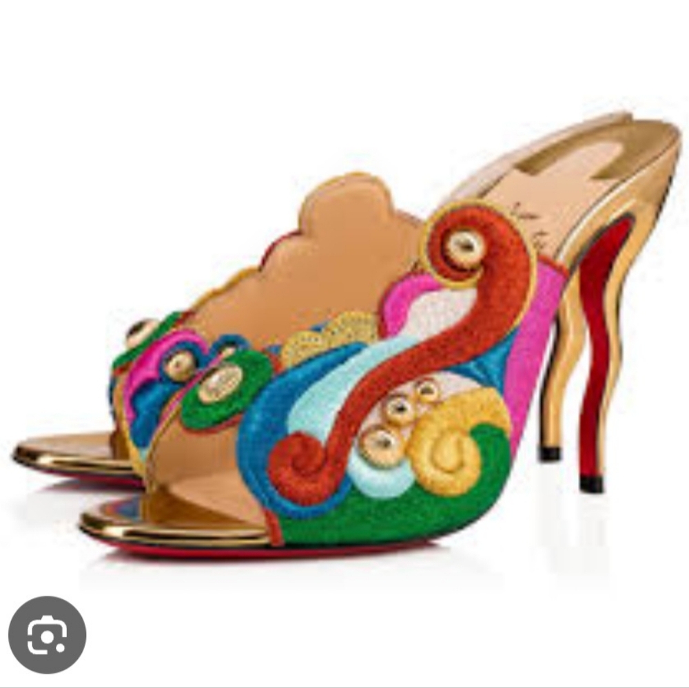 Christian louboutin multicolor sandals